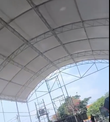 tenda membrane lapang padel